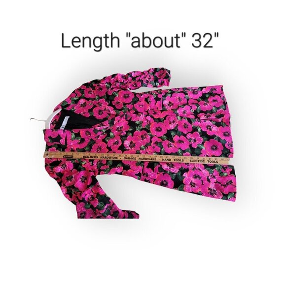Zara Pink Floral Mini Dress - Picture 9 of 13